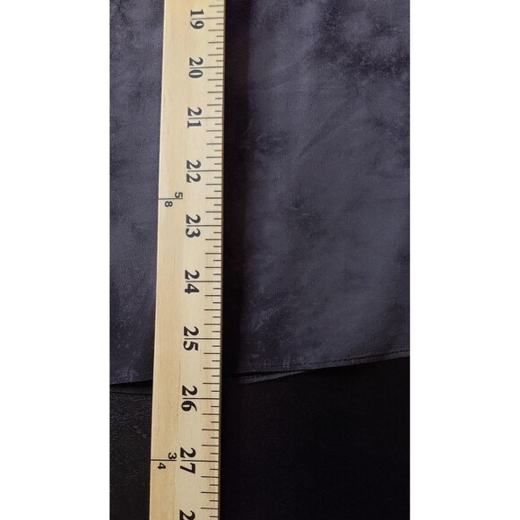 Eileen Fisher Tank Top Womens PM Black Gray 100% Silk Tie Dye Sleeveless Blouse - Picture 8 of 8